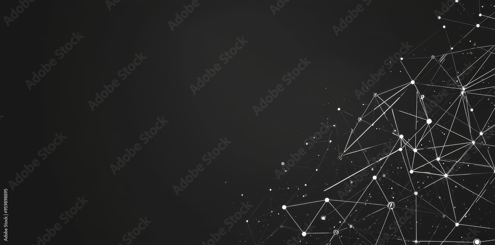 Poster A low polytechnical background with dots and lines connecting them.
