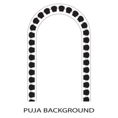 Durga Puja Border Decorations Durga Puja Frame Durga Puja Background. Discount, Sales Tags Creative Design. Vector illustration . EPS 10