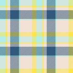 Plaid seamless pattern. Check fabric texture. Vector textile print.