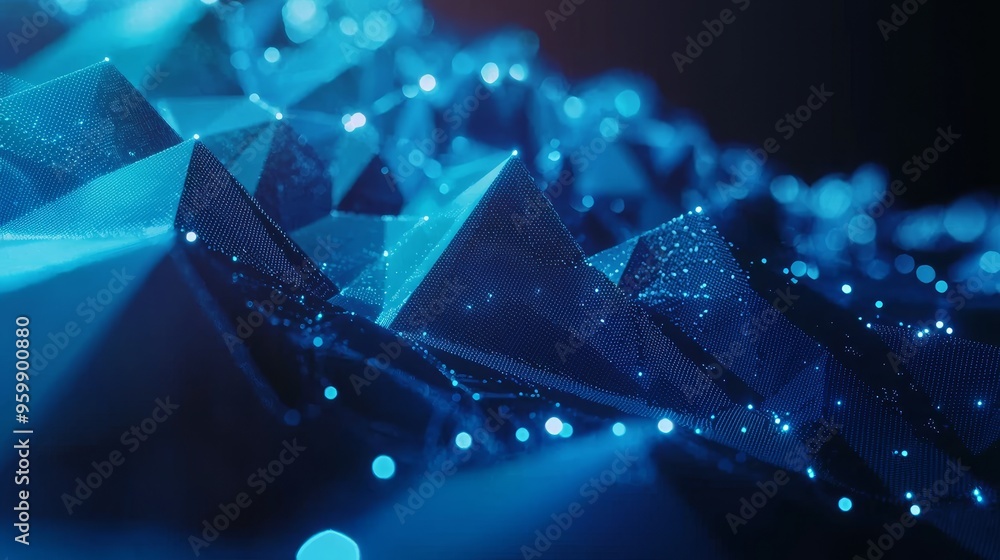Poster graph background. abstract, futuristic wireframe of stock technology. big data. 4k rendering. abstra