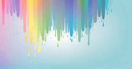 Fototapeta premium as running paint,creative abstract of rainbow and nature, colorf
