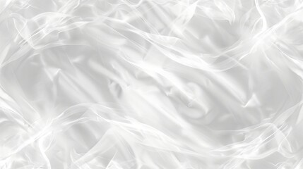 Fototapeta premium Abstract Background, White Fabric, Silk Texture, Delicate Waves, Soft Focus, Light And Shadow