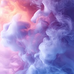 Fototapeta premium Acrylic Ink Cloud Swirling in Water Dreamy Abstract Effect
