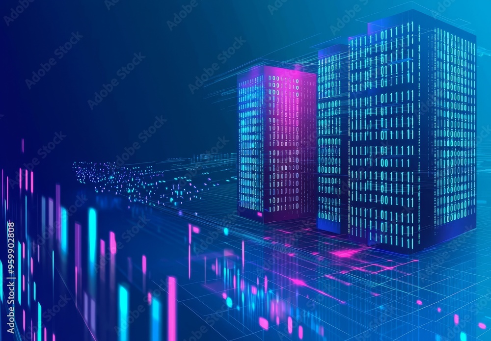 Aufkleber low poly smart city 3d wire mesh. business model of an intelligent building automation system. techn