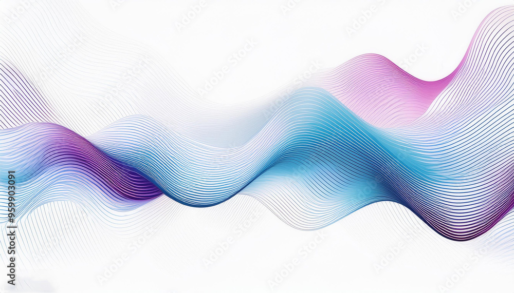 Poster abstract grey background poster with dynamic waves. technology network. modern vector illustration d