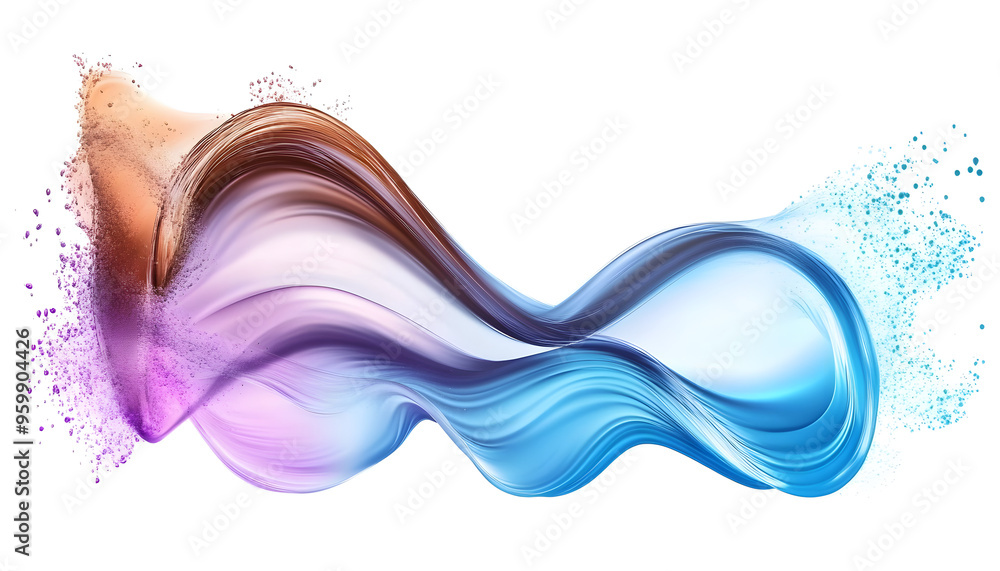 Poster computational fluid dynamics isolated on transparent background