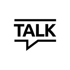 Modern Chat Talk Logo Design Vector Template