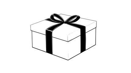 Obraz premium Closed subscription box with clean edges, positioned centrally on a simple, unmarked background