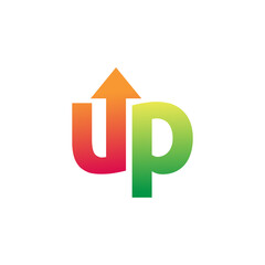 Abstract up logo business logo design template with arrow symbol.