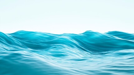 Soft Blue Wave Background With Subtle Water Ripples For Serene Product Displays . Generative ai