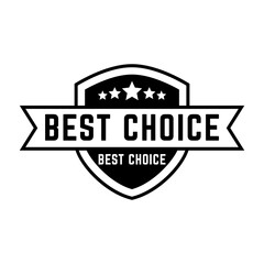 Set of best choice stamp, label, or logo. Vector illustration for web design