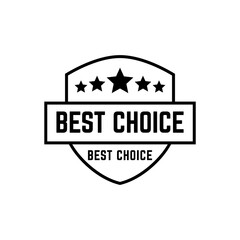Set of best choice stamp, label, or logo. Vector illustration for web design