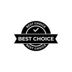 Set of best choice stamp, label, or logo. Vector illustration for web design