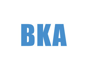 Fototapeta premium BKA logo design vector template. BKA