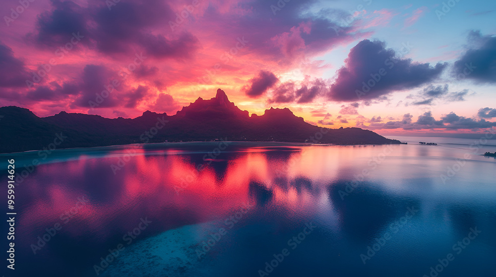 Wall mural Beautiful sunrise