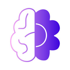 Fototapeta premium brain with flowers