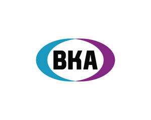 BKA logo design vector template. BKA