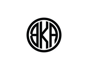 BKA logo design vector template. BKA