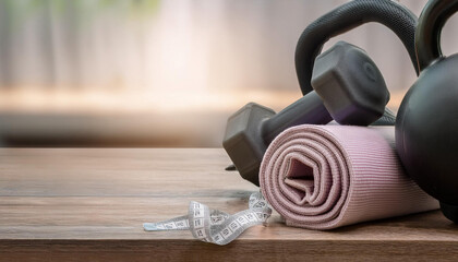 Close-Up of Fitness Goals Achievements