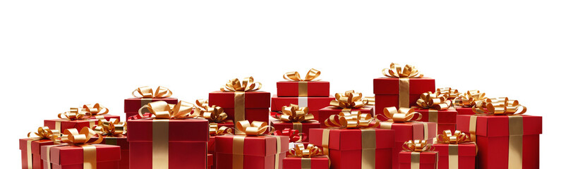 Obraz premium christmas gift boxes 3d design, isolated