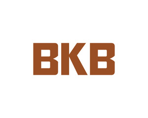 BKB logo design vector template. BKB