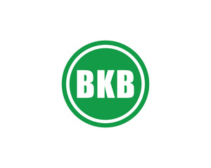 BKB logo design vector template. BKB