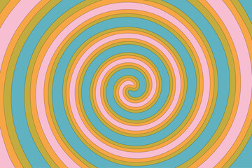 Retro Groovy Psychedelic Background