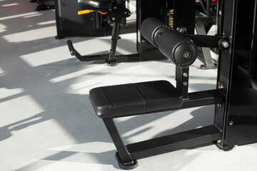 Gym Room Fitness Center With Equipment And Machines