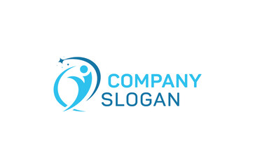 Professional Life Coaching Logo Design, leadership, People Healthy Life, Healthy Human character logo