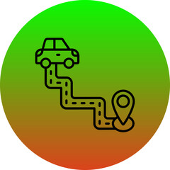 Driving Route Icon