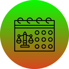 Naklejka premium Calendar Icon