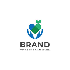 Creative Care logo design template 