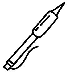 vector illustration of a pen
