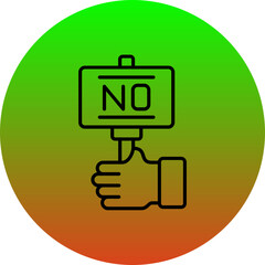 Vote No Icon