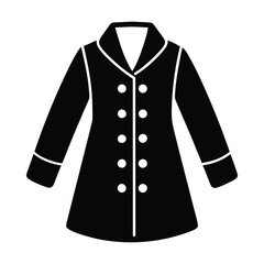 Coat Silhouette vector illustration style design