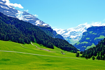 Alps Landscape Background