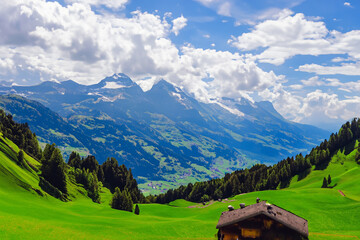 Fototapeta premium Alps Landscape Background