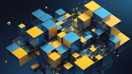 abstract background with squares