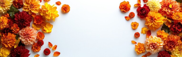 Obraz premium Vibrant Marigold Flower Garland for Indian Festive Celebrations