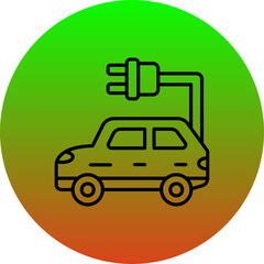 Electric Car Icon