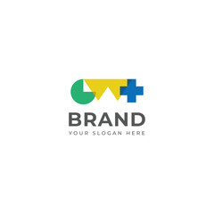 Creative CW plus medical logo