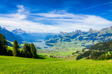 Obraz premium Alps Landscape Background