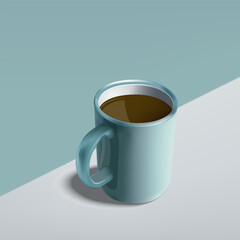 Coffee cup or mug isolate for decoration