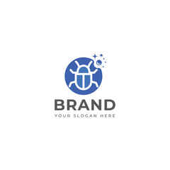 Creative Beetle Clean company logo design 
