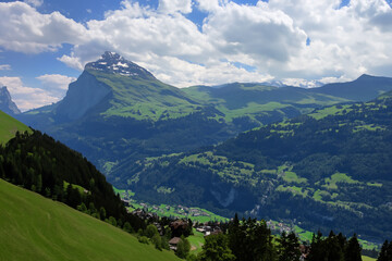 Fototapeta premium Alps Landscape Background