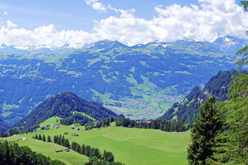 Fototapeta premium Alps Landscape Background