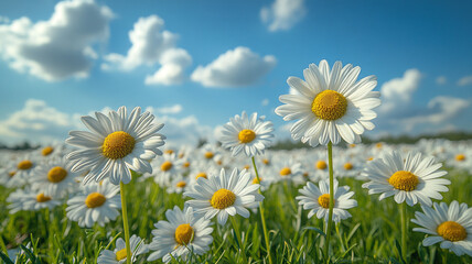field of daisies against sky © Anatoli