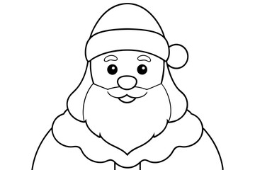 Santa claus line art
