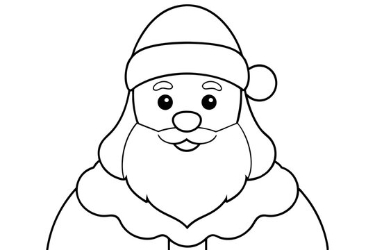 recommend clip art: Santa claus line art
                    