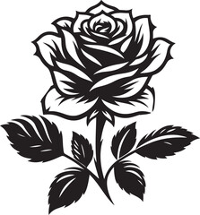 a black and white drawing of a roso flower roso it 